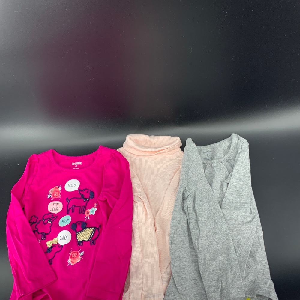 Carter’s 2T girls long sleeve shirt bundle